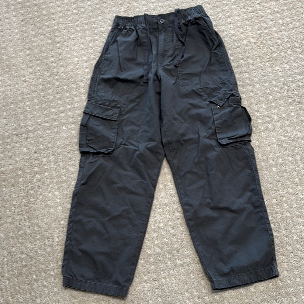 (S) RSQ Loose Gray Cargo Pants Relaxed Fit